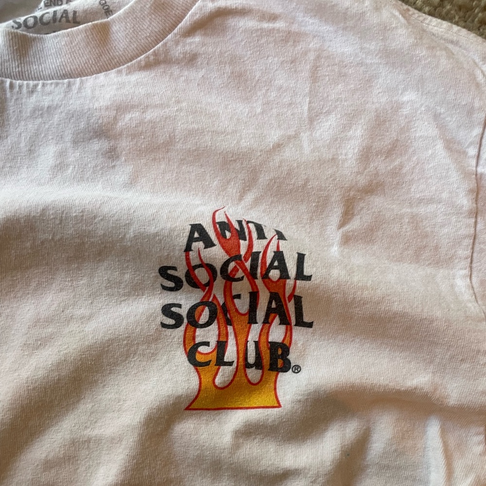Anti Social Social Club white long sleeve tee ASSC